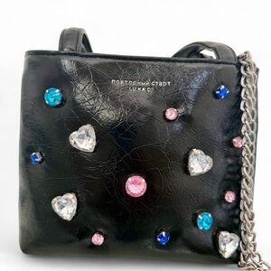Black Embellished Women's Bag